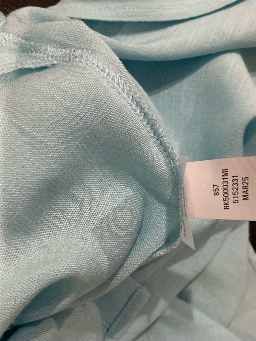 Nordstrom Rack Women’s Aqua/Light Blmaxi Shirt Dress Size Medium Nwt Button Fron — image 7 of 7